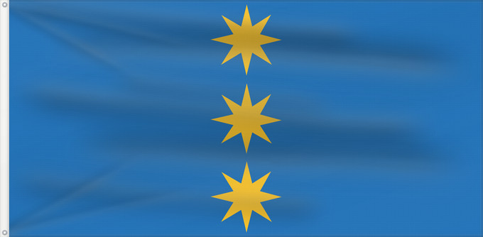 Flag, with two metal eyelets and reinforced hoist: Stopiņu novads Stopiņi Municipality, Latvia Municipalité de Stopiņi Municipio de Stopiņi Bezirks Stopiņi, Lettland Municipalità di Stopiņi Stopiņu novada karogs Флаг Стопиньского края
