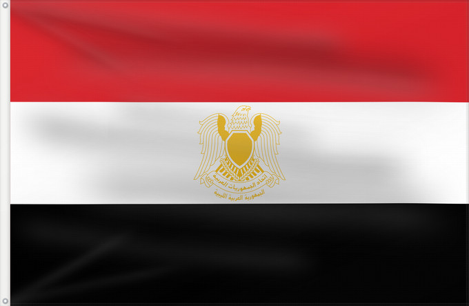 Bandera, con dos ojales metálicos y lado del asta reforzado: Libya  1972–1977	Libya, used from 1972 to 1977	Libye (1972–1977)	Libia (1972–1977)	Libyen (1972–1977)