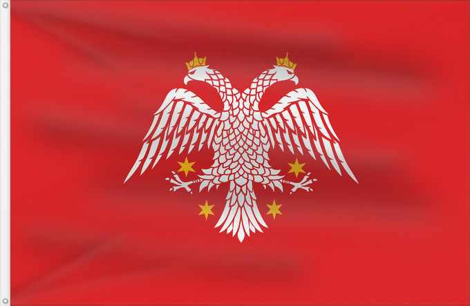 Bandera, con dos ojales metálicos y lado del asta reforzado: Supposed Flag of the House of Crnojevic