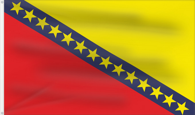 Flagge, mit zwei Metallösen und verstärktem Besatzband: Češinovo-Obleševo Municipality, North Macedonia	Češinovo-Obleševo Municipality, Macedonia	Municipalité de Češinovo-Obleševo	Municipio de Češinovo-Obleševo	Gemeinde Češinovo-Obleševo	Comune di Češinovo-Obleševo	Знаме на Општина Чешиново-Облешево