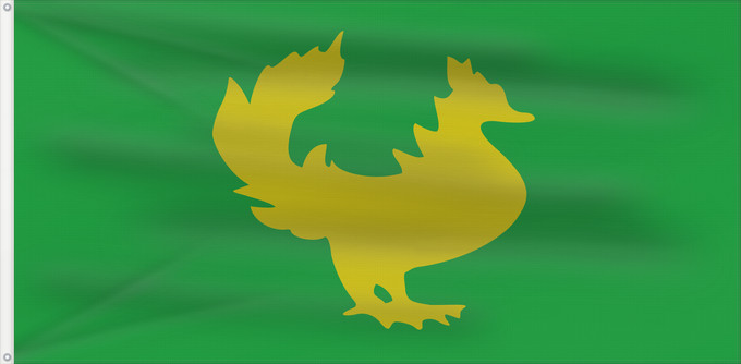 Flag, with two metal eyelets and reinforced hoist: Golden Hintar flag of Burma Historic flag of Burma-Myanmar from 1300 to 1500. The Golden Hintar