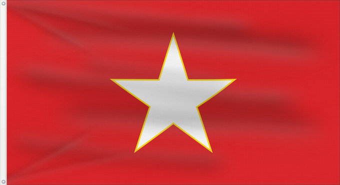 Flag, with two metal eyelets and reinforced hoist: Mm army 4