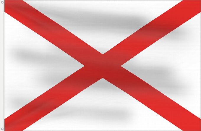 Flag, with two metal eyelets and reinforced hoist: Luqa Ħal Luqa, Malta