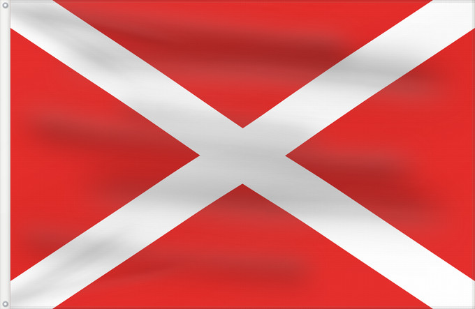 Drapeau, avec deux œillets métalliques et guindant renforcé : Żabbar	City of Ħaż-Żabbar  Città Hompesch