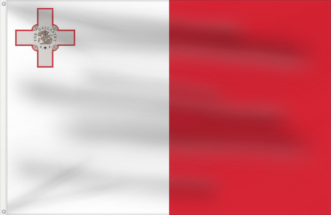 Flag, with two metal eyelets and reinforced hoist: Malta Malte Сцяг Мальты Maltas Ta Malta Флаг Мальты Прапор Мальти