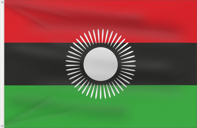 Drapeau, avec deux œillets métalliques et guindant renforcé : Malawi 2010–2012 Malawi 2010-2012 Malawi (2010–2012)