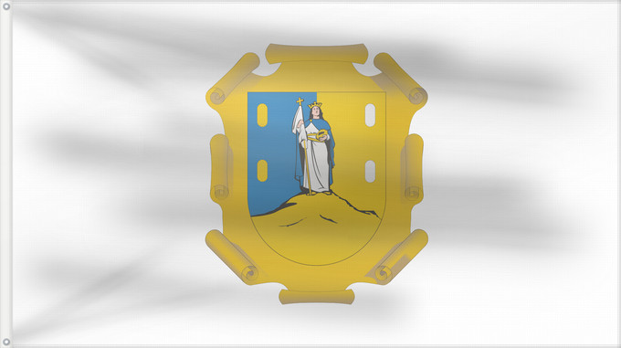 Flagge, mit zwei Metallösen und verstärktem Besatzband: San Luis Potosi	San Luis Potosí