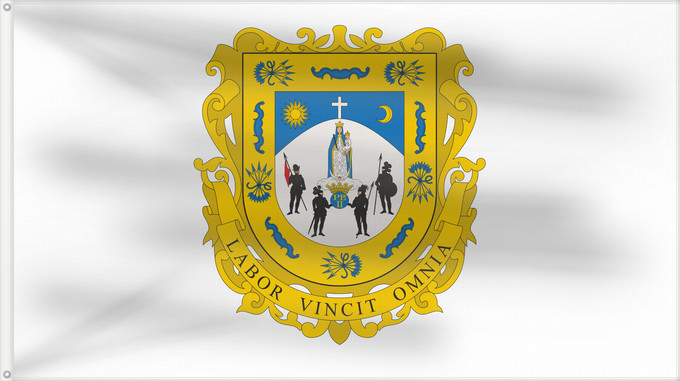 Drapeau, avec deux œillets métalliques et guindant renforcé : Zacatecas	Zacatecas 