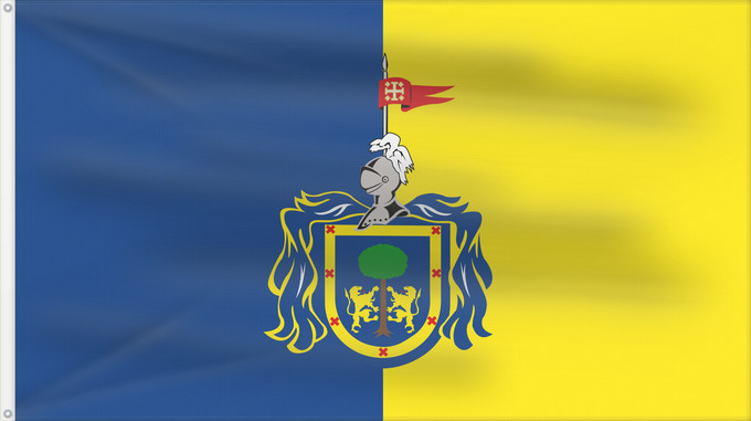 Drapeau, avec deux œillets métalliques et guindant renforcé : Jalisco local Jalisco (local) Jalisco (lokal) Jalisco (locale) Īpān Xālīxco asiki