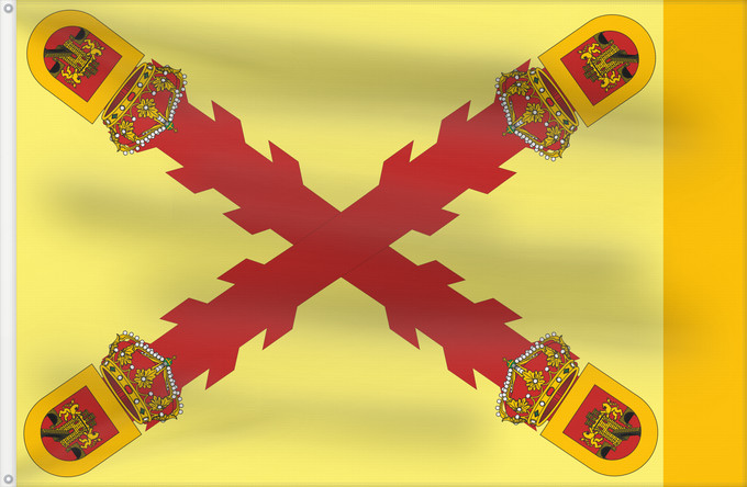 Drapeau, avec deux œillets métalliques et guindant renforcé : Mexican Royalists	Royalistes Mexicains	Realistas Mexicanos	Mexikanische Royalisten	Realisti Messicani