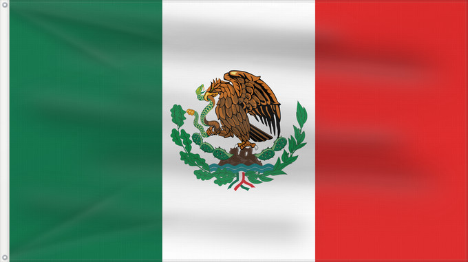 Drapeau, avec deux œillets métalliques et guindant renforcé : Mexico 1916–1934 Mexico 1916-1934 Mexique 1916-1934 México 1916-1934 Mexiko (1916–1934) Messico (1916–1934)