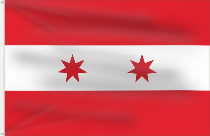 Flagge, mit zwei Metallösen und verstärktem Besatzband: Republic of Sonora	République de Sonora	República de Sonora	Republik Sonora	Repubblica di Sonora