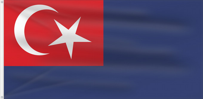 Flag, with two metal eyelets and reinforced hoist: Johor	Malaysian state Johor	Johor o Johore 