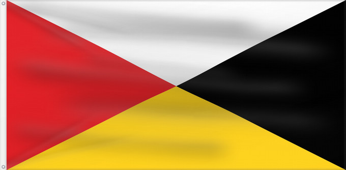 Drapeau, avec deux œillets métalliques et guindant renforcé : Naval Ensign of the Federated Malay States