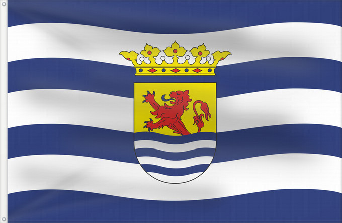 Bandera, con dos ojales metálicos y lado del asta reforzado: Zeeland Zeeland, a province of the Netherlands Zelanda Zeeland, een provincie van Nederland Флаг Зеландии