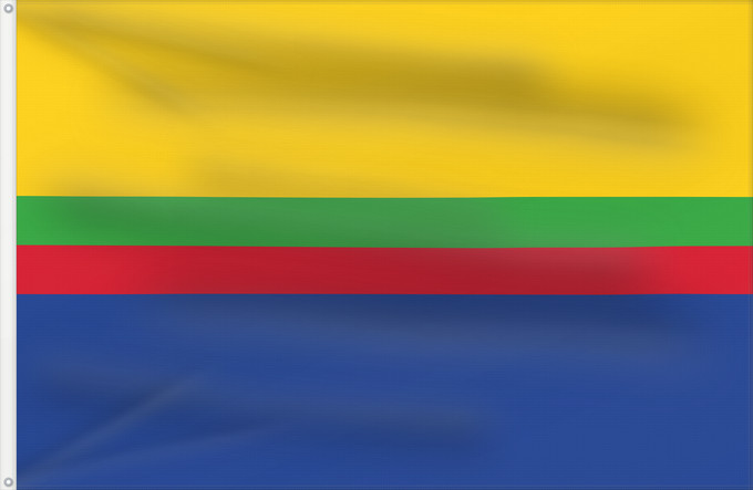 Flagge, mit zwei Metallösen und verstärktem Besatzband: Appingedam Dutch municipality of Appingedam