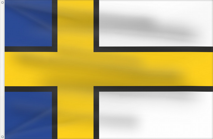 Bandera, con dos ojales metálicos y lado del asta reforzado: Bedum	Dutch municipality of Bedum