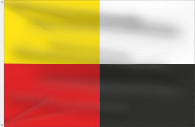 Flagge, mit zwei Metallösen und verstärktem Besatzband: Biervliet	Biervliet (former municipality)	Biervliet (ancienne commune)	Biervliet (antiguo municipio)	Biervliet (ehemalige Gemeinde)	Biervliet (ex comune)	Biervliet, a former Dutch municipality