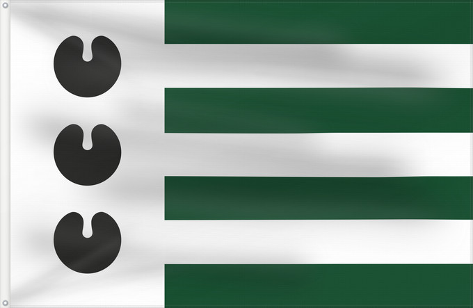 Flagge, mit zwei Metallösen und verstärktem Besatzband: Bloemendaal	Bloemendaal (1981–2019)	Dutch municipality of Bloemendaal between 1981 and 2019