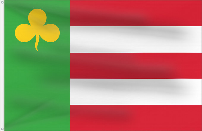 Flagge, mit zwei Metallösen und verstärktem Besatzband: Boarnsterhim	Dutch municipality of Boarnsterhim  Boornsterhem