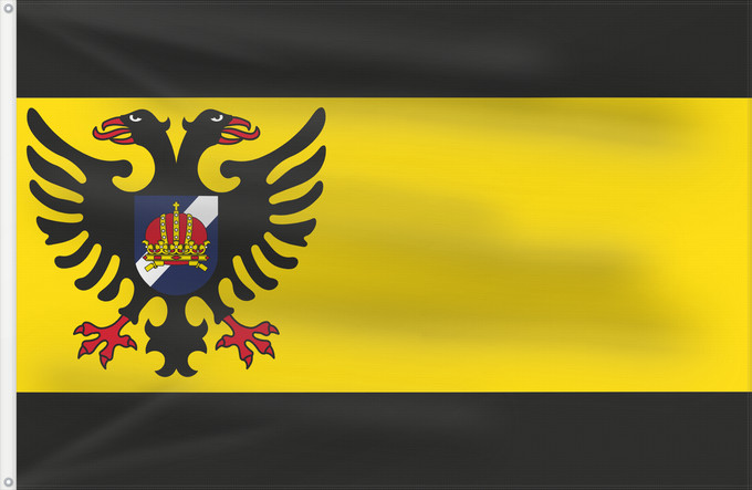 Flagge, mit zwei Metallösen und verstärktem Besatzband: Bolsward	En Bolsward municipality, Friesland, Netherlands