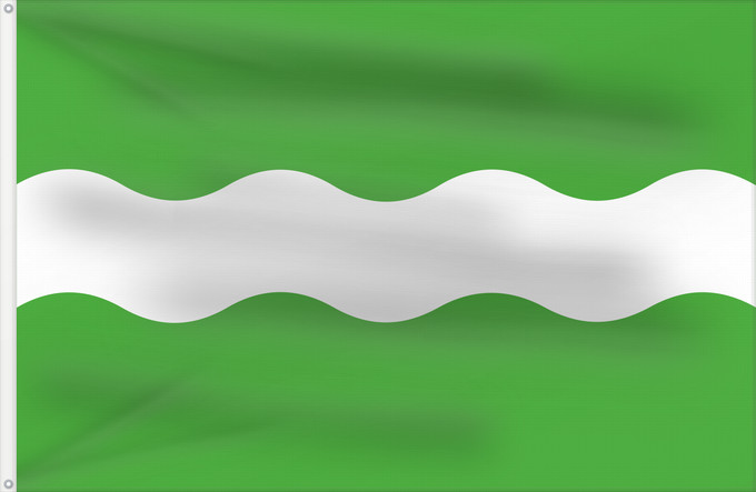 Drapeau, avec deux œillets métalliques et guindant renforcé : Bunnik Dutch municipality of Bunnik
