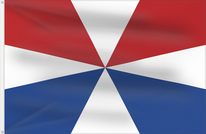 Flag, with two metal eyelets and reinforced hoist: Civil Jack of the Netherlands