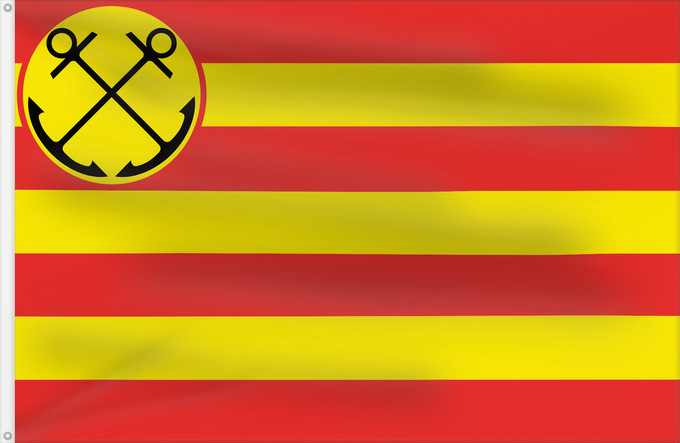 Flagge, mit zwei Metallösen und verstärktem Besatzband: Den Helder	Gemeente nl Den Helder