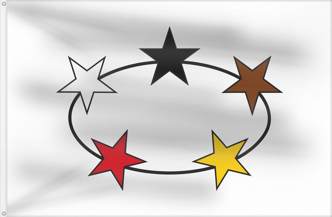Flagge, mit zwei Metallösen und verstärktem Besatzband: Suriname  1959–1975	Suriname	Guyane néerlandaise  1959–1975	Surinam (1959–1975)	Suriname (1959–1975)	Suriname van 1959 tot 1975