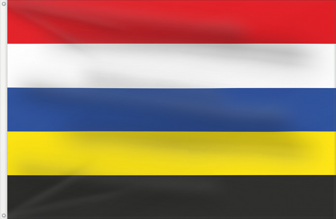 Bandiera, con due occhielli metallici e lato dell'asta rinforzato: Elst, Gelderland Municipal flag of Elst, Gelderland