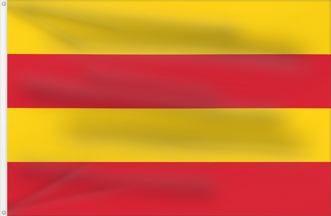 Flagge, mit zwei Metallösen und verstärktem Besatzband: Heemstede Dutch town of Heemstede