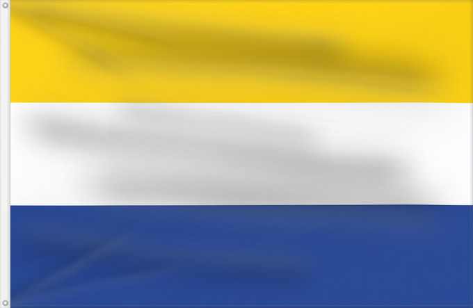 Drapeau, avec deux œillets métalliques et guindant renforcé : Heerhugowaard Dutch city of Heerhugowaard