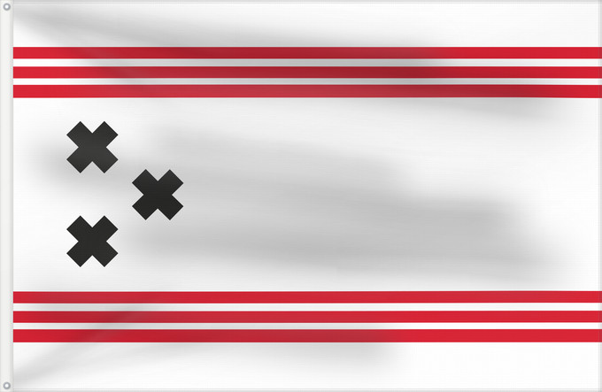 Flagge, mit zwei Metallösen und verstärktem Besatzband: Hendrik-Ido-Ambacht	Hendrik-Ido-Ambacht, Zuid-Holland, Nederland