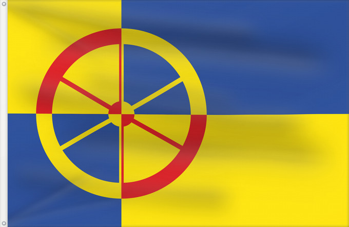 Bandera, con dos ojales metálicos y lado del asta reforzado: Heusden	Dutch municipality of Heusden