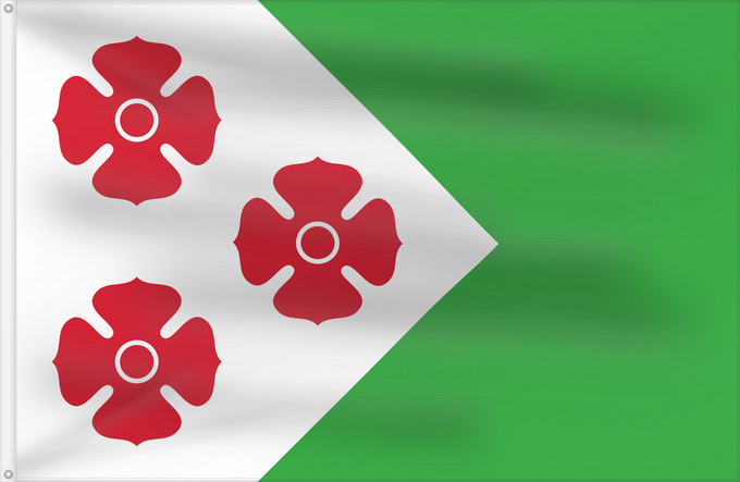 Flag, with two metal eyelets and reinforced hoist: Maasdonk Dutch municipality of Maasdonk