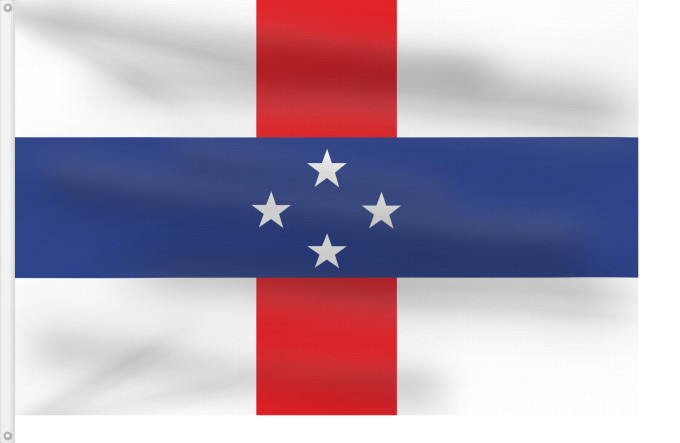 Flagge, mit zwei Metallösen und verstärktem Besatzband: Netherlands antilles