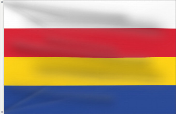Flagge, mit zwei Metallösen und verstärktem Besatzband: Reeuwijk	Dutch town of Reeuwijk