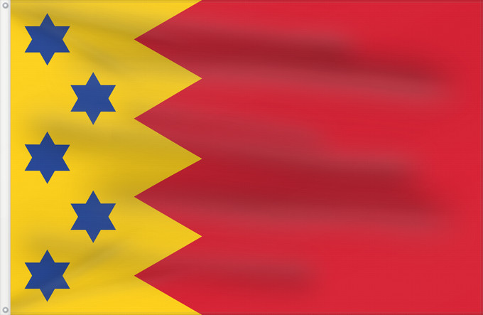 Flagge, mit zwei Metallösen und verstärktem Besatzband: Scheemda Dutch municipality of Scheemda
