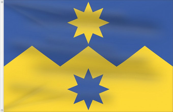 Bandera, con dos ojales metálicos y lado del asta reforzado: Otago Otago Region of New Zealand
