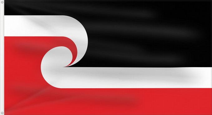Flag, with two metal eyelets and reinforced hoist: Tino Rangatiratanga Maori sovereignty movement The Tino Rangatiratanga Flag of the Maori sovereignty movement