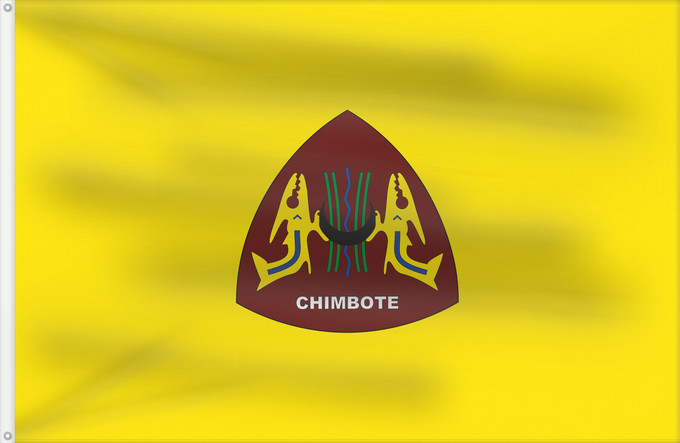 Flag, with two metal eyelets and reinforced hoist: Chimbote Chimbote llaqta wiphala