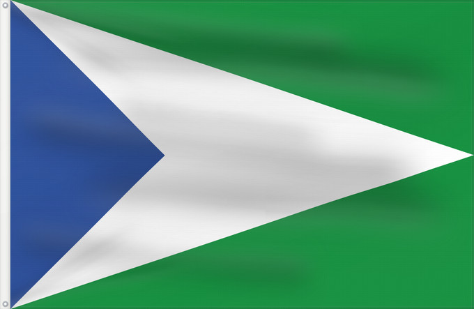Flagge, mit zwei Metallösen und verstärktem Besatzband: Oxapampa	Oxapampa in Peru