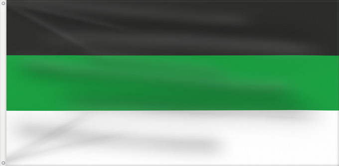 Bandera, con dos ojales metálicos y lado del asta reforzado: Burschenband chrobria