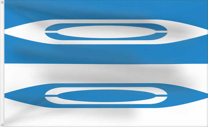 Flag, with two metal eyelets and reinforced hoist: POL Bielawa Miasta Bielawa
