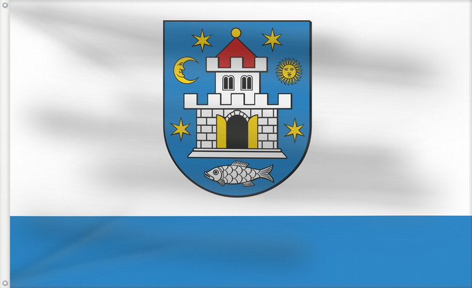 Flag, with two metal eyelets and reinforced hoist: POL Bolków Bolków in Poland Bolkowa