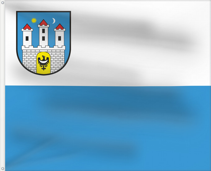 Flag, with two metal eyelets and reinforced hoist: POL Chojnów	Chojnów	Chojnowa