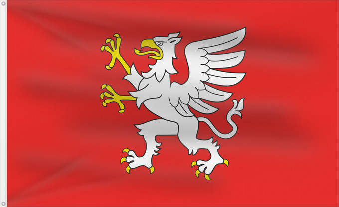 Drapeau, avec deux œillets métalliques et guindant renforcé : POL Dębica N