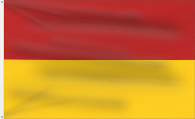 Bandera, con dos ojales metálicos y lado del asta reforzado: POL gmina Żukowice	Gmina Żukowice  commune , Poland	Gminy Żukowice, woj. dolnośląskie