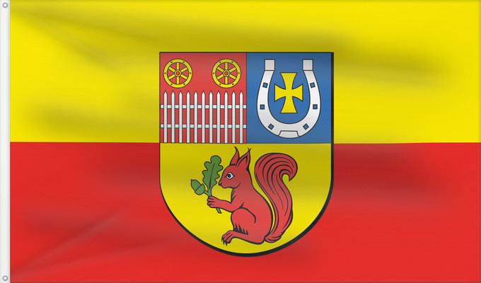 Bandera, con dos ojales metálicos y lado del asta reforzado: POL gmina Jarocin	Jarocin Commune	Gminy Jarocin