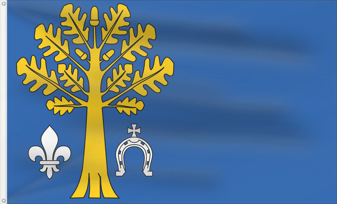 Bandera, con dos ojales metálicos y lado del asta reforzado: POL gmina Kluki Kluki Commune Gminy Kluki